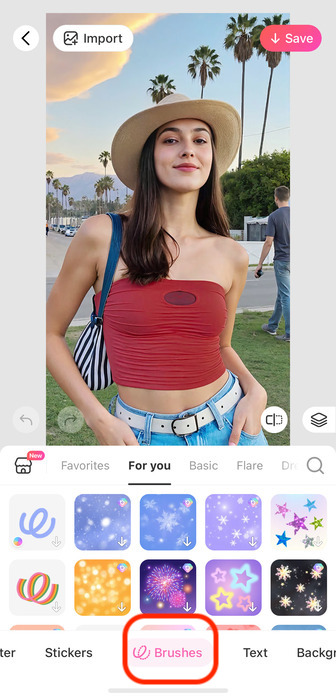 How Can I Add Snow to a Photo as an Overlay - BeautyPlus - Brushes
