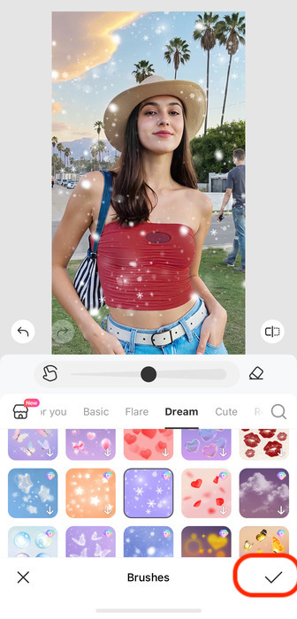 How Can I Add Snow to a Photo as an Overlay - BeautyPlus - Save