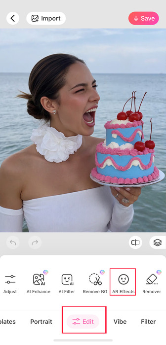 How to Add Santa Hat to Photo - BeautyPlus - AR Effert