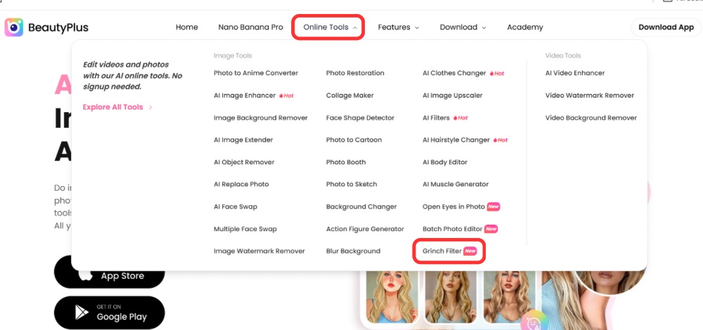 How to add Santa to a Photo Online - PhotoApp