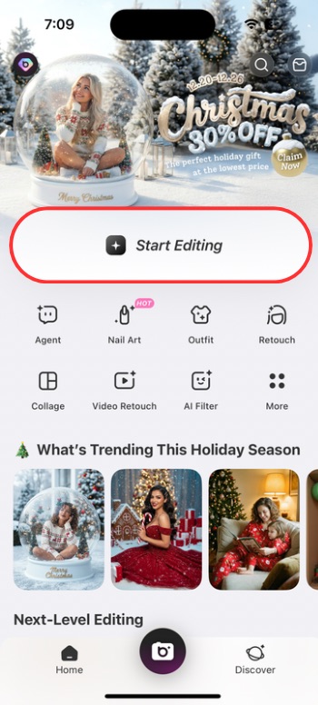 How to add Santa to a photo on your phone - BeautyPlus - Start Editing