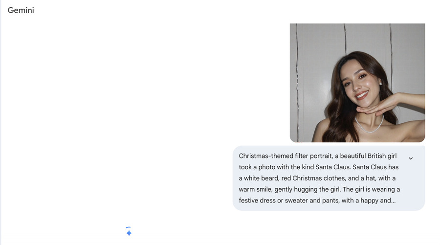 How to add Santa to a photo on your phone - Gemini - Prompt