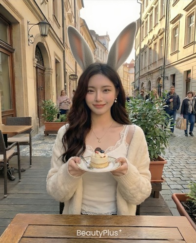 ウサギの耳のAIフィルター