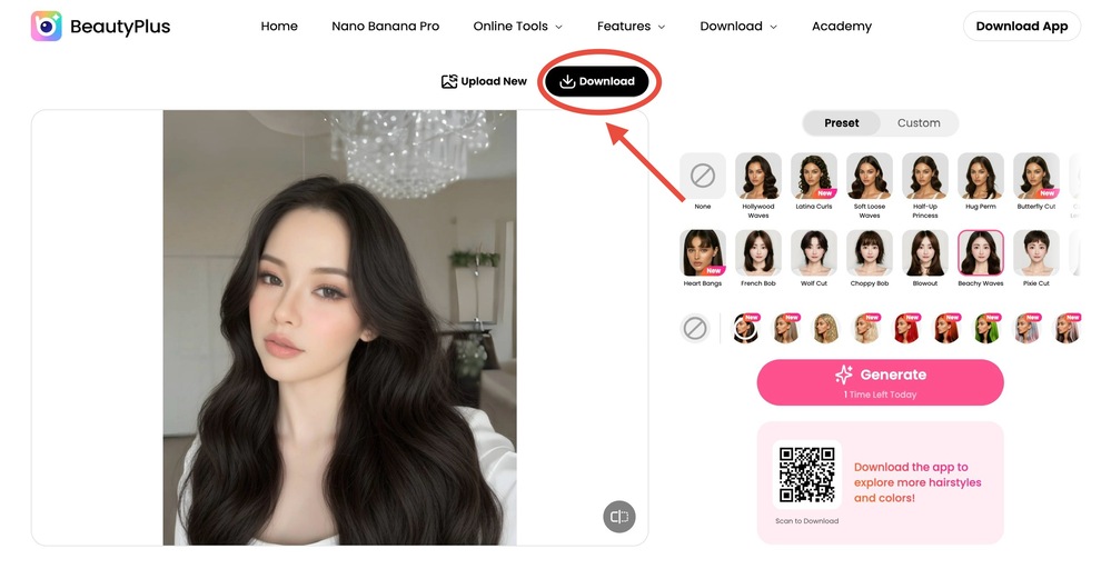 what would i look like with black hair-BeautyPlus online step 5