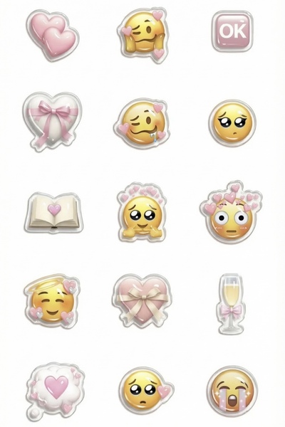 ぷくぷくシール絵文字