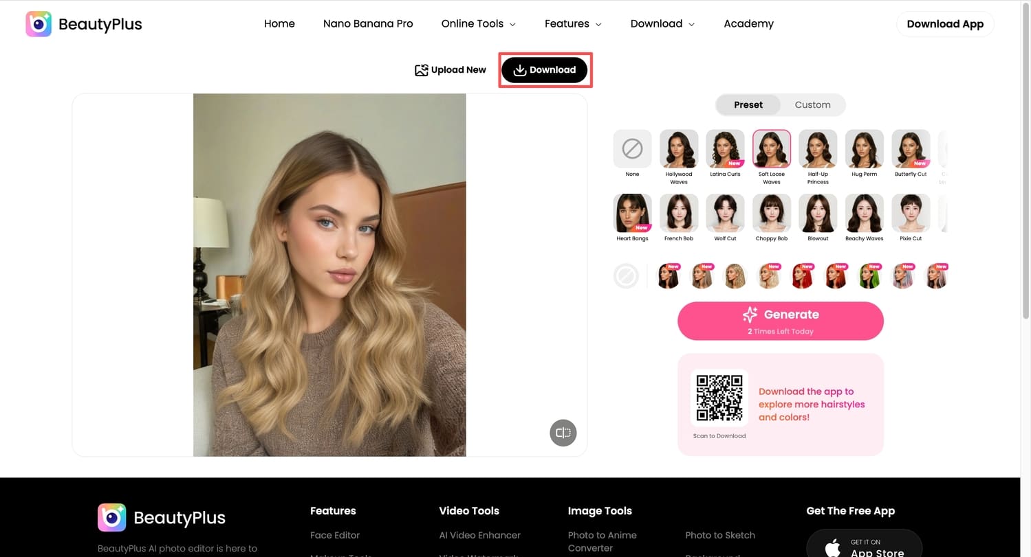 what would i look like with long hair-BeautyPlus online step 5