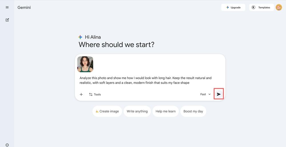 what would i look like with long hair-Gemini online step 3