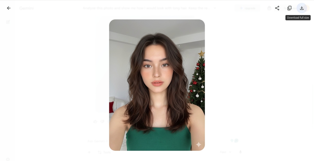 what would i look like with long hair-Gemini online step 4