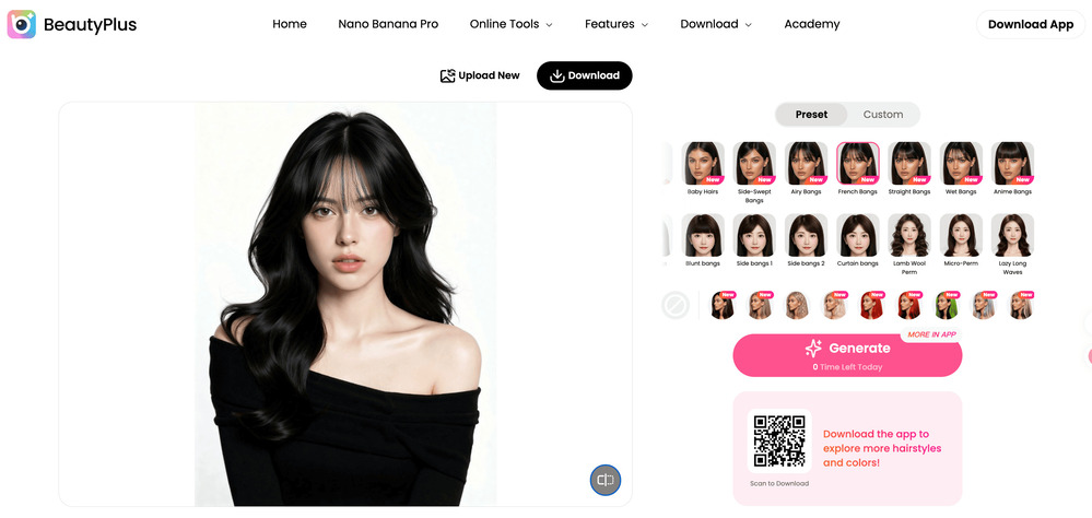 what would I like with bangs-middle part