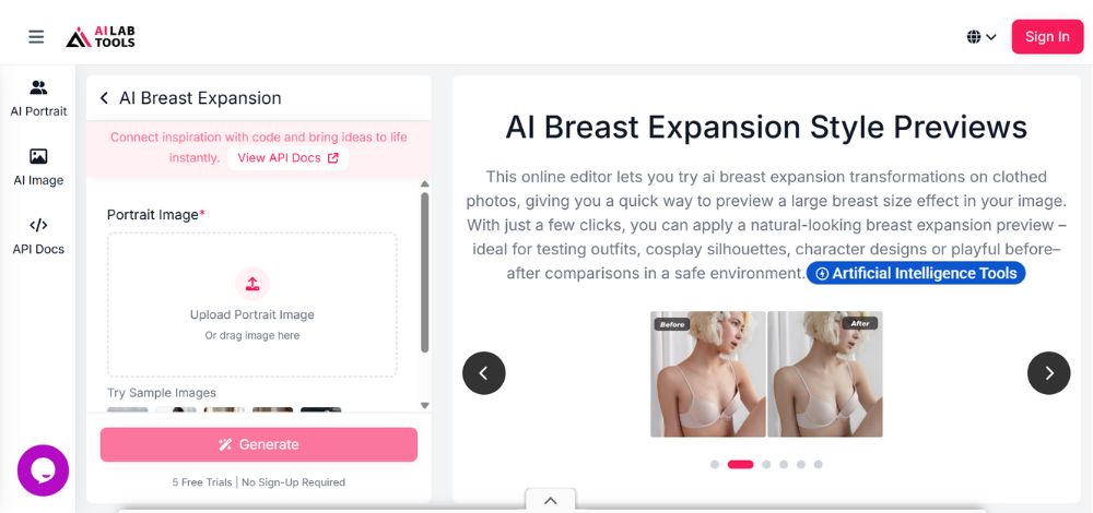 breast editor app free - Ailabtools