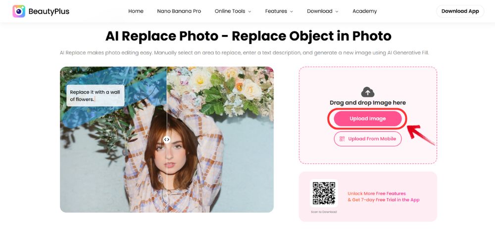 How to Expand Breasts With BeautyPlus Online - Step 1