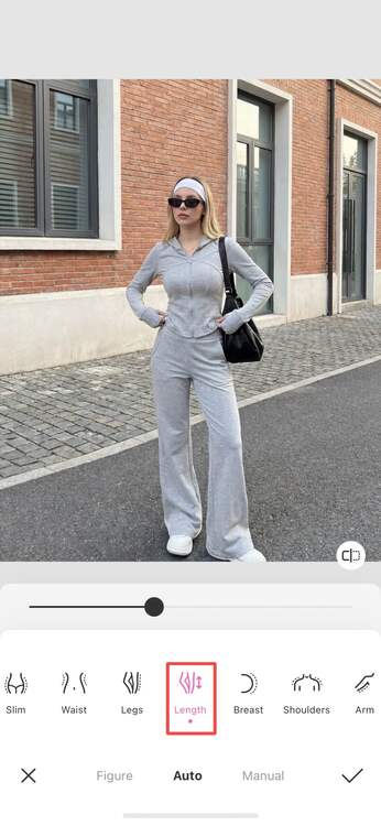 how to look taller in photos-BeautyPlus step 3