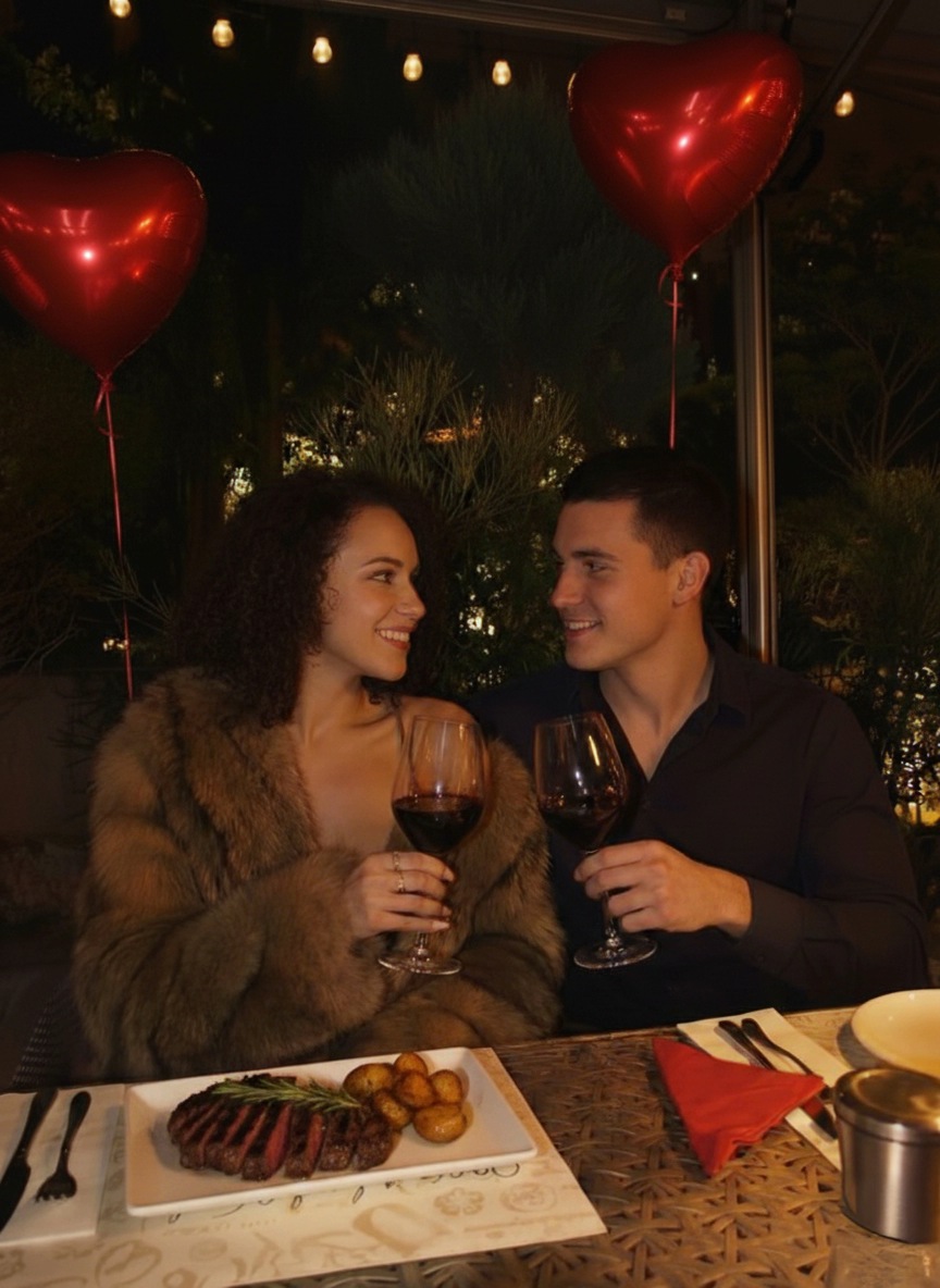 valentine's day photoshoot ideas-valentine's dinner photoshoot