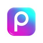 12 Free Face Editing Apps - picsart - logo