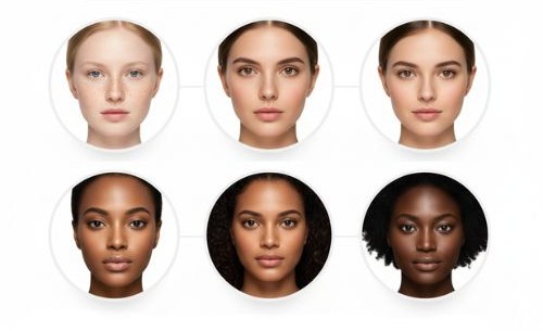 hair colour changer - 6 types of skin tone