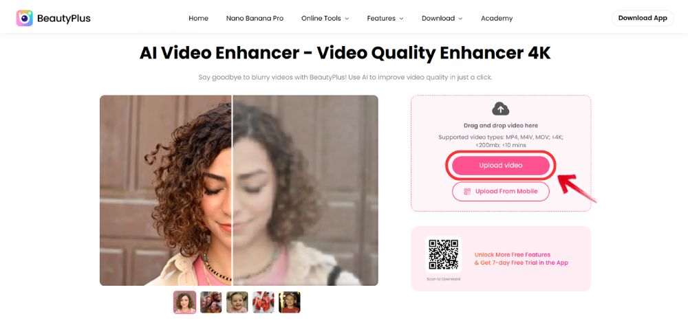 how to fix pixelated video - BeautyPlus Online - 02