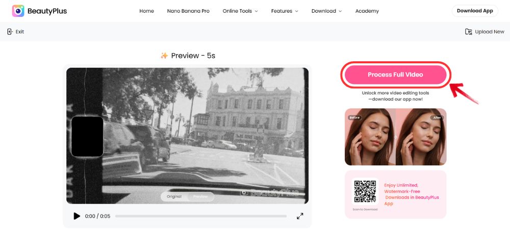 how to fix pixelated video - BeautyPlus Online - 04