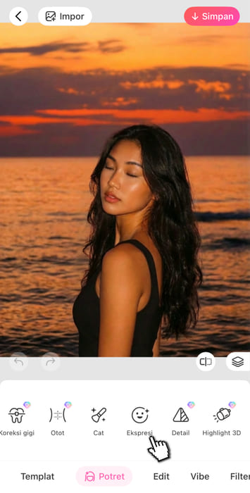 Cara Edit Foto Mata Merem Jadi Melek dengan aplikasi BeautyPlus - Langkah 1