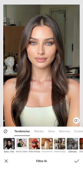 BeautyPlus App Screenshot ES - ai image ai filter choose