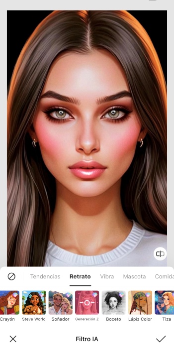 BeautyPlus App Screenshot ES - ai image ai filter generation z