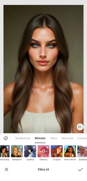 BeautyPlus App Screenshot ES - ai image ai filter onirico