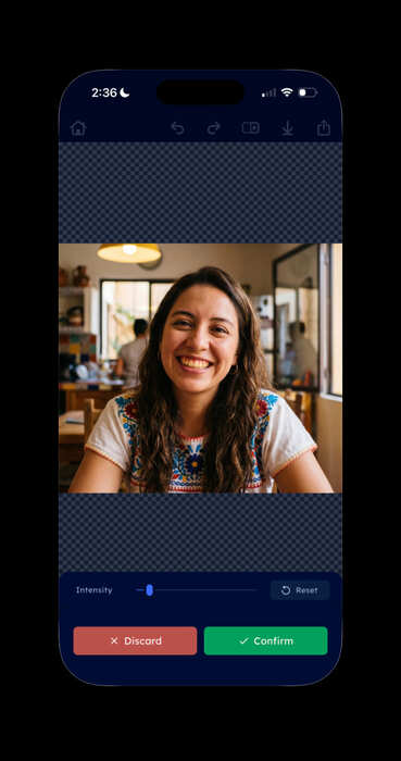 Photo-Labios apps para blanquear dientes