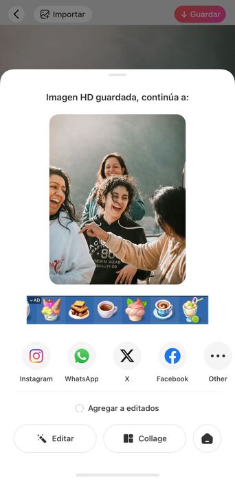 Cómo usar la aplicación BeautyPlus para blanquear los dientes — Paso 3