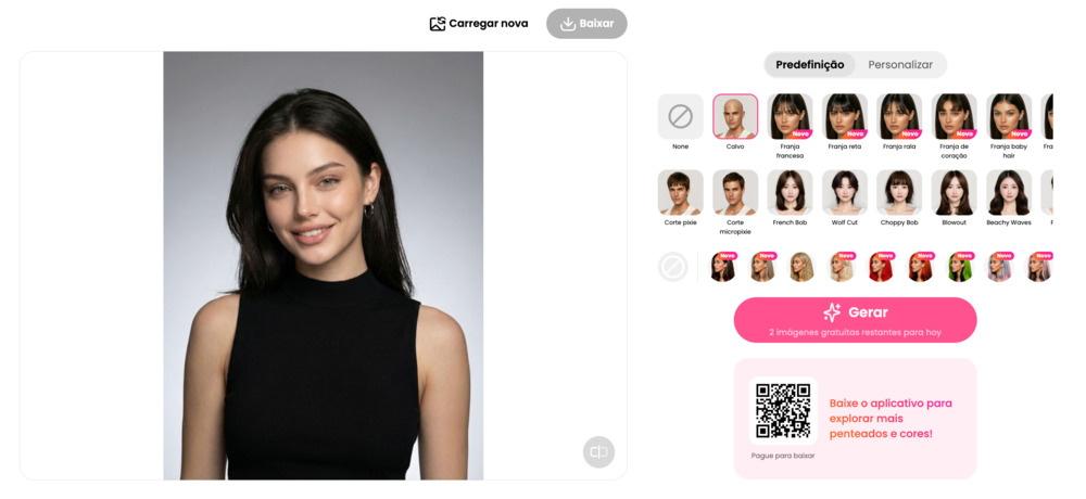 Como usar o BeautyPlus para mudar o penteado — Passo 1