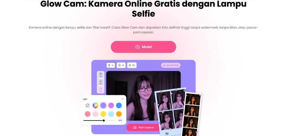 Cara mencerahkan foto yang gelap dengan Glow Cam memandu-1