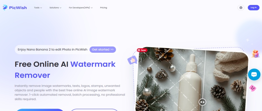 Menghilangkan Watermark Foto-Picwish