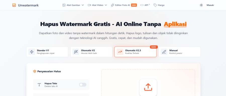 Menghilangkan Watermark Foto-unwatermark.ai