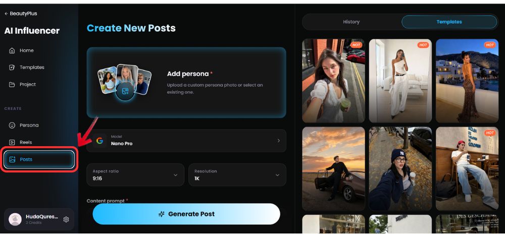 best ai influencer generator - Create AI Posts - 01