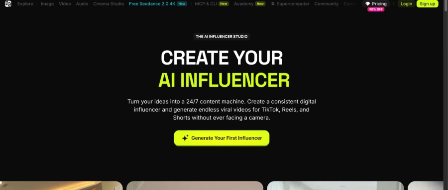 best ai influencer generator-Higgsfield