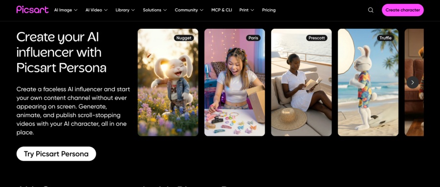 best ai influencer generator-Picsart
