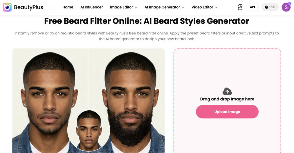 mustache filter-BeautyPlus