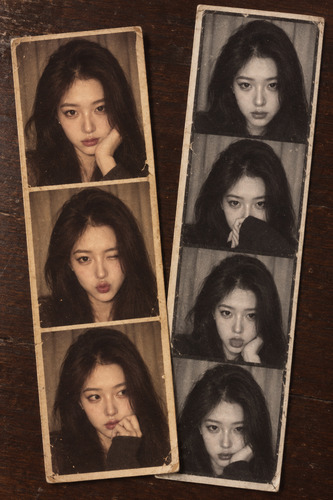 레트로 포토부스 사진