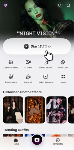 How to Recreate the AI Halloween Trend with BeautyPlus_step 1