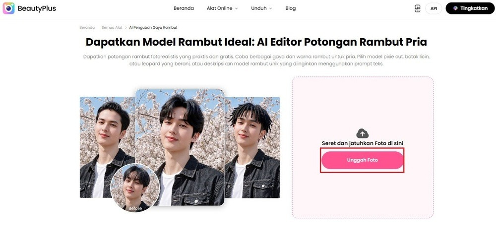 Gaya Rambut Pria + Kustomisasi Langkah 1