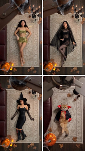 ai halloween photo trend01-ceiling fan