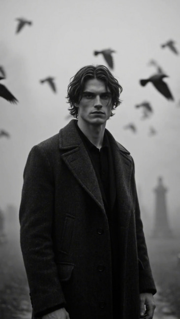 ai halloween photo trend03-gothic man