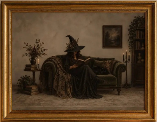 ai halloween photo trend09-vintage witch