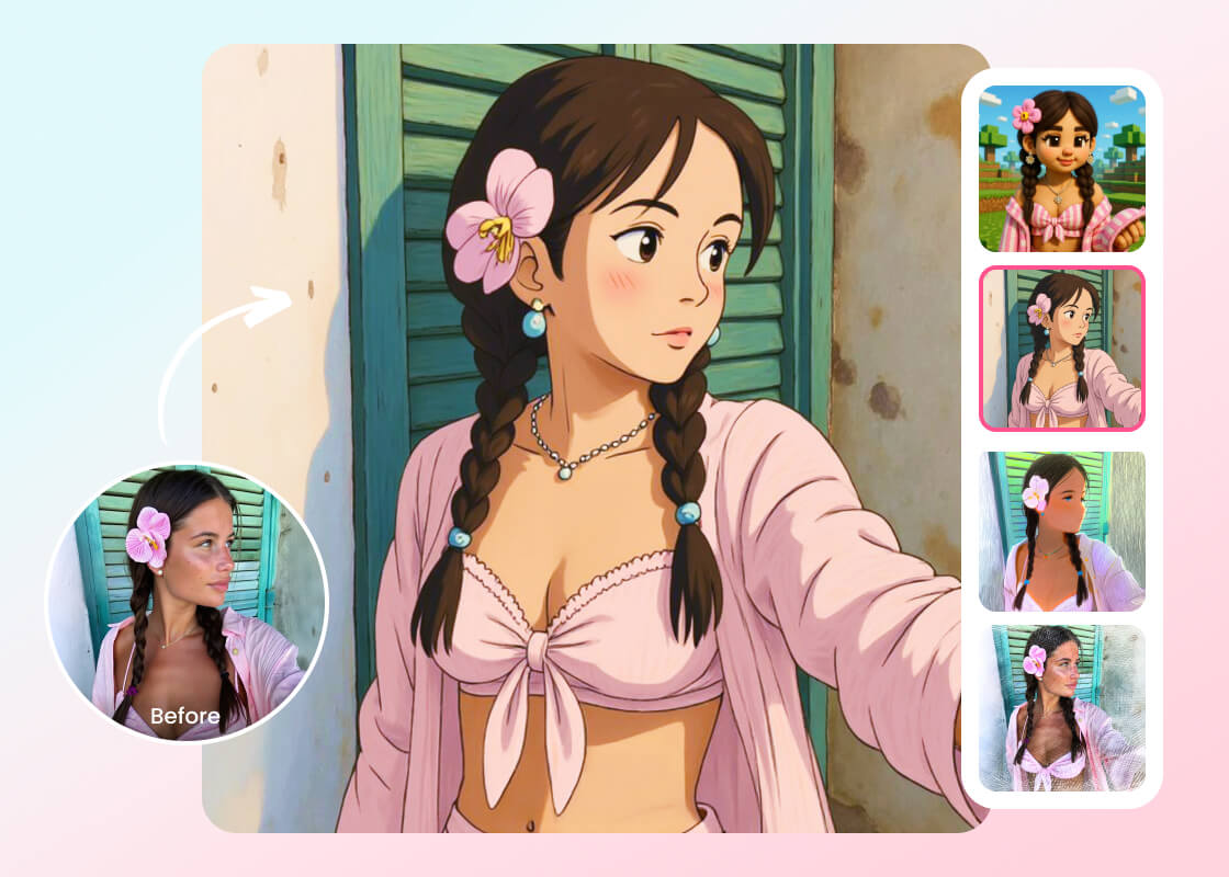 BeautyPlusのAIフォトフィルター