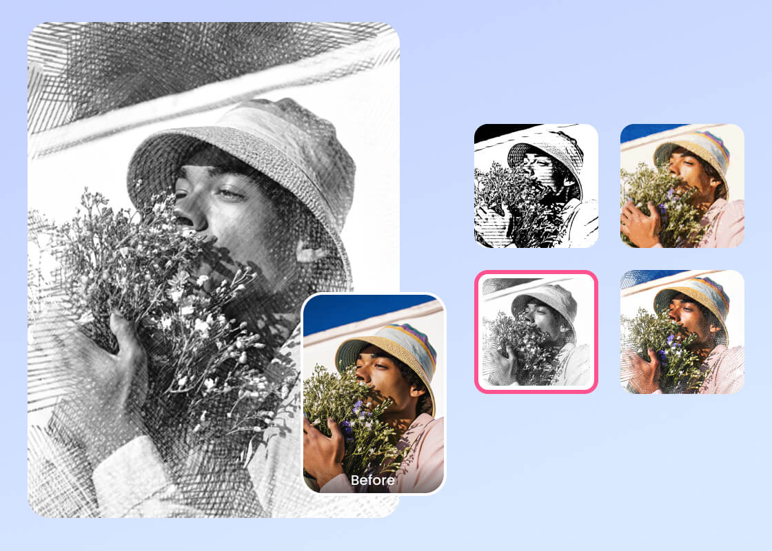 BeautyPlusのAIフォトフィルター