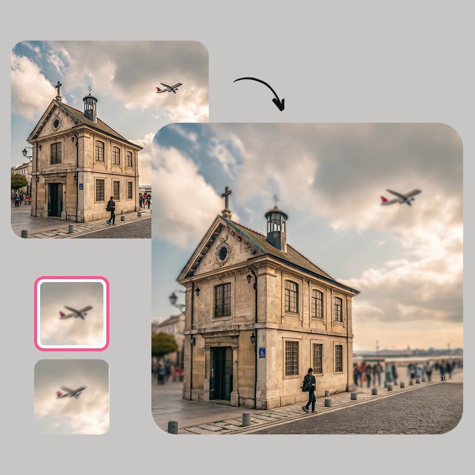 BeautyPlus背景ぼかし