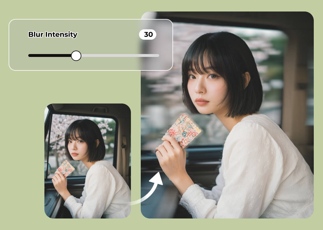 BeautyPlus背景ぼかし