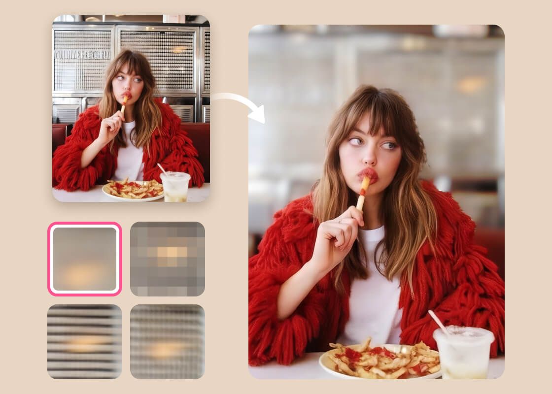 BeautyPlus背景ぼかし