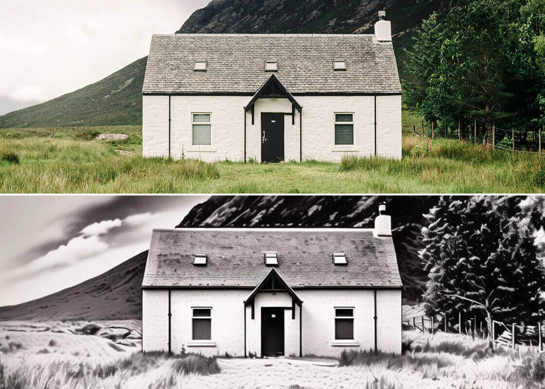 BeautyPlus 写真を線画にする