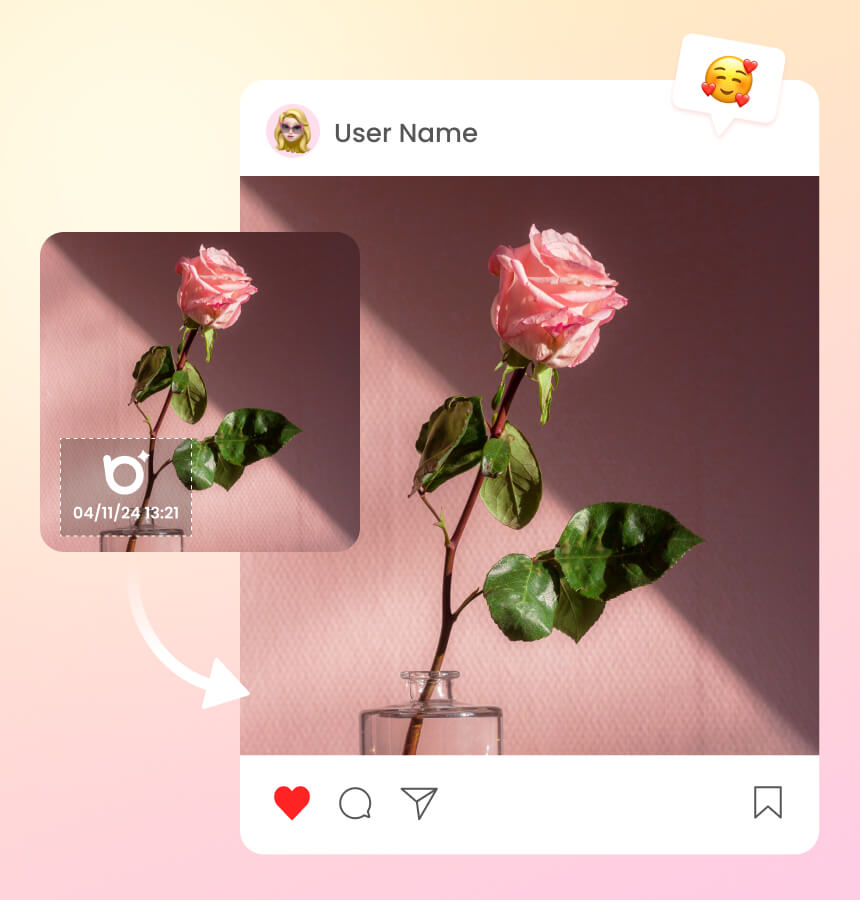 BeautyPlusで写真からウォーターマークを消す